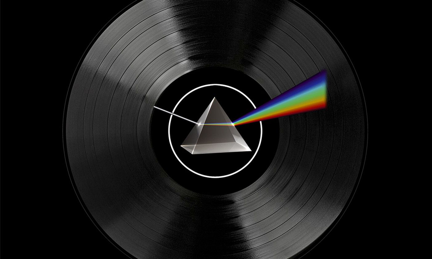 The Dark Side of the Moon Pink Floyden diskoaren irudia. BERRIA.