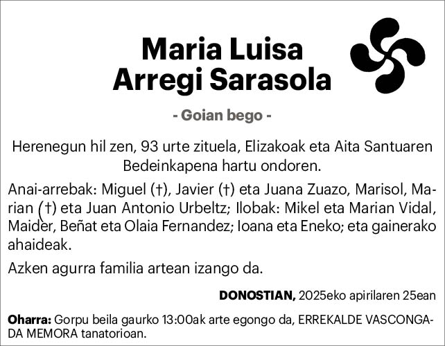 Maria Luisa Arregi2x2