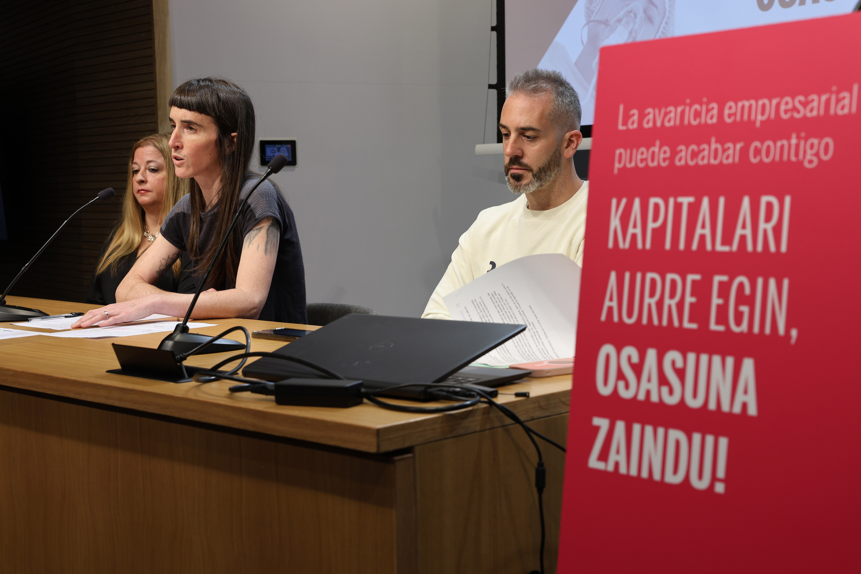 Izaro Mujika ELA sindikatuko lan osasunaren arloko arduraduna. OSKAR MATXIN EDESA / FOKU