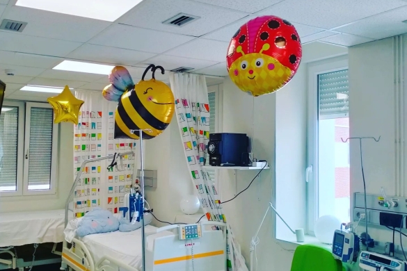 Gurutzetako Pediatria Onkologiko guneko logela bat, artxiboko irudi batean. LA CUADRI DEL HOSPI Gurutzetako Pediatria Onkologiko guneko logela bat, artxiboko irudi batean. LA CUADRI DEL HOSPI