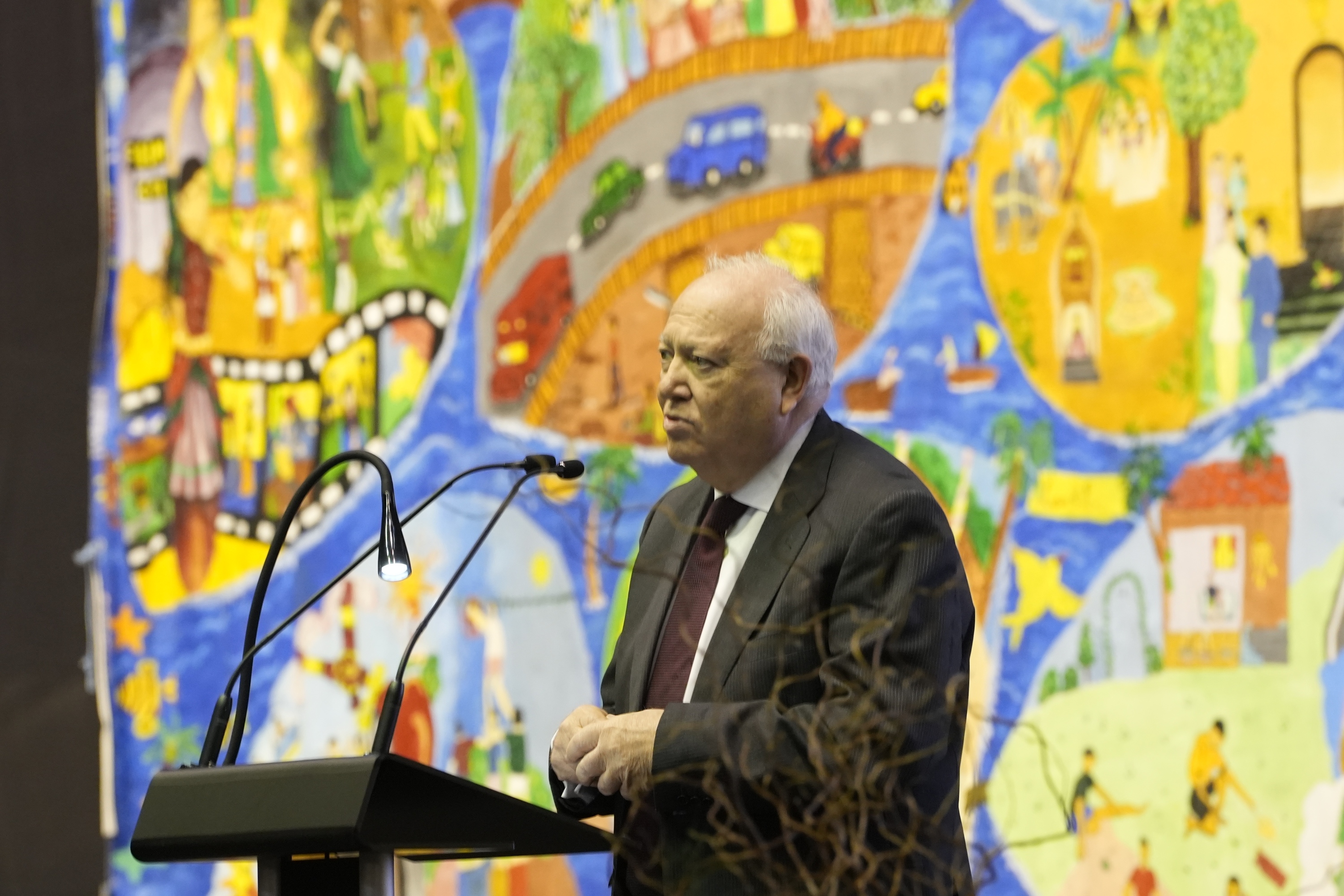 Miguel Angel Moratinos Nazio Batuen Zibilizazioen Aliantzako goi ordezkaria, Gernikan. ANDONI CANELLADA / FOKU