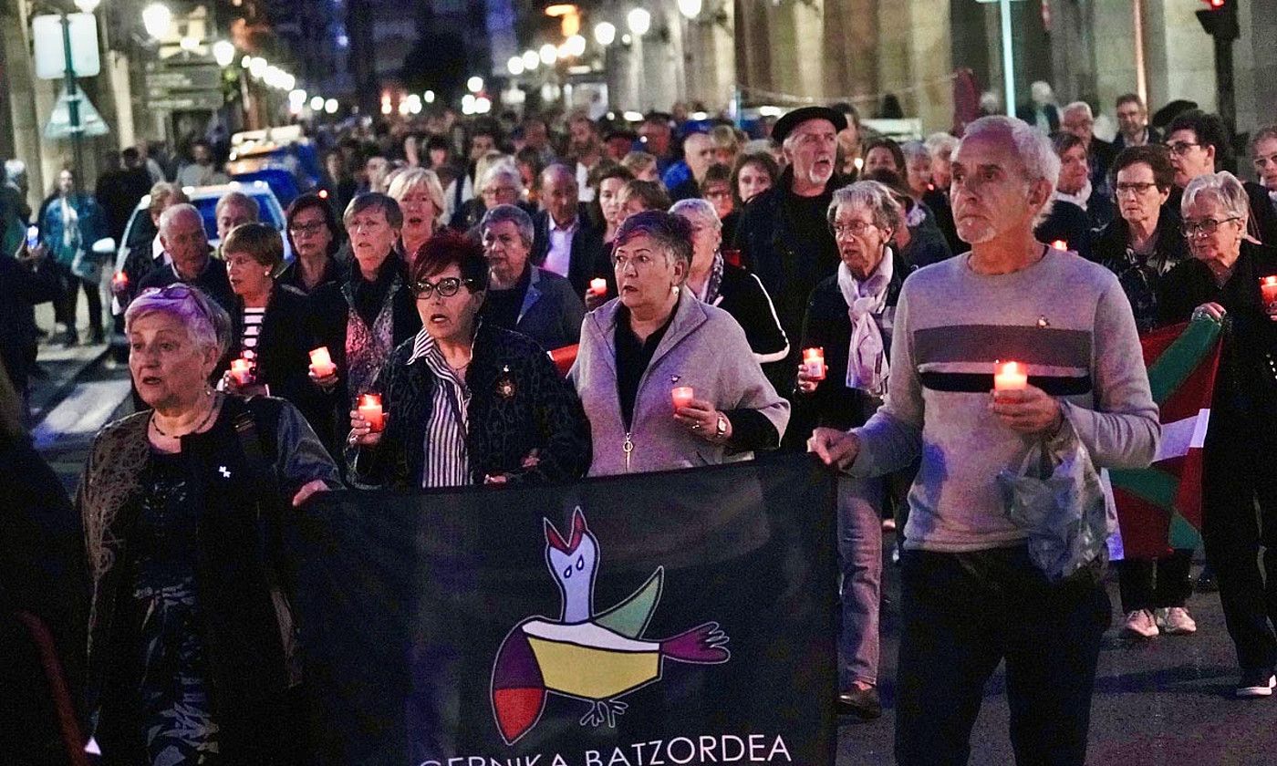 Gernikako bonbardaketaren 86. urteurreneko ekitaldi bat. MARISOL RAMIREZ / FOKU.