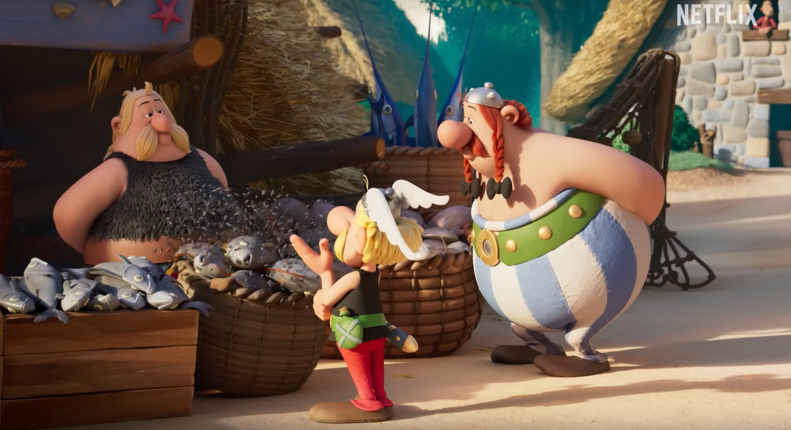 'Asterix eta Obelix: Buruzagien borroka' marrazki bizidunen saioa. NETFLIX