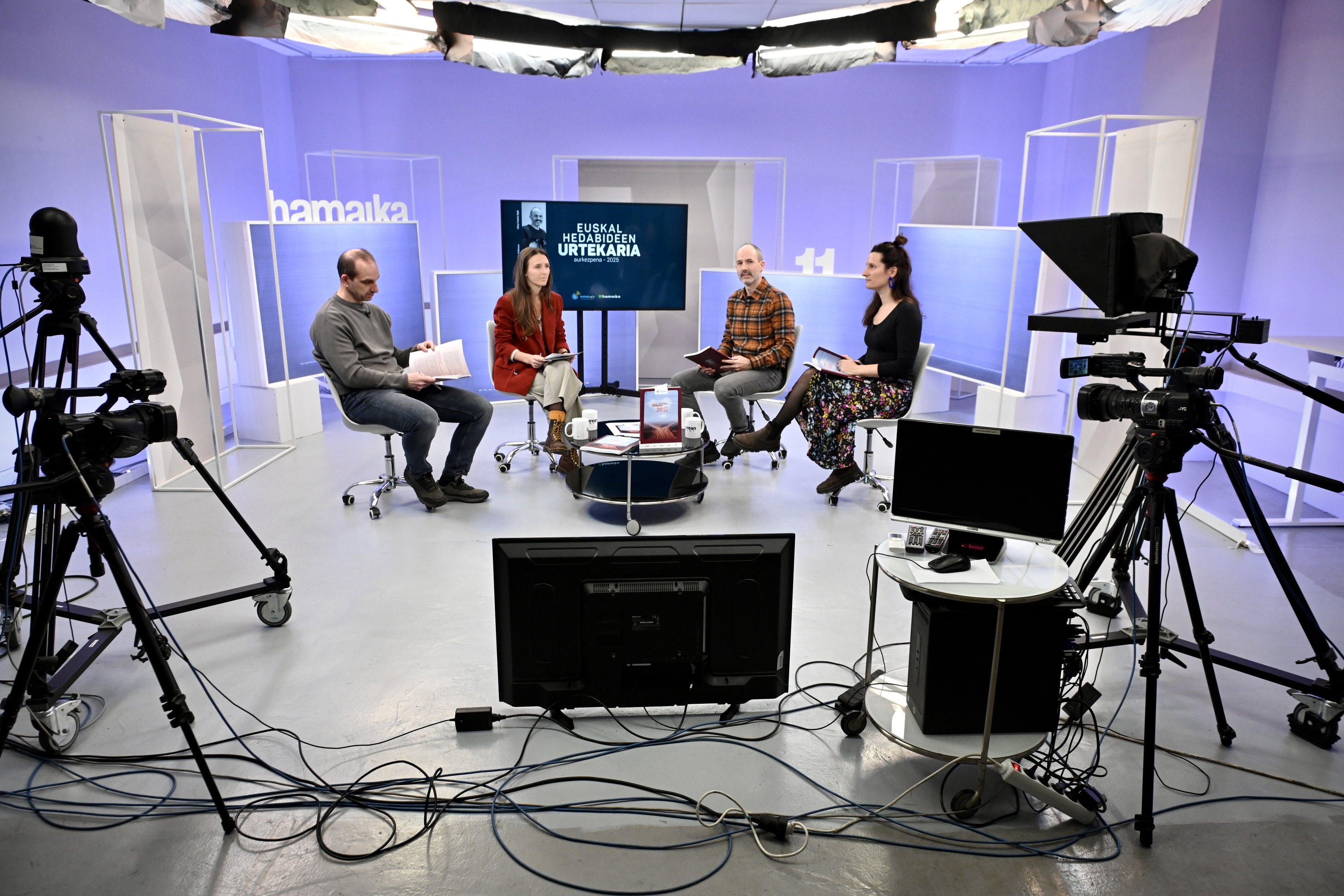 Hamaika telebistaren plato bat, artxiboko irudi batean. MIKEL MARTINEZ DE TRESPUENTES / FOKU