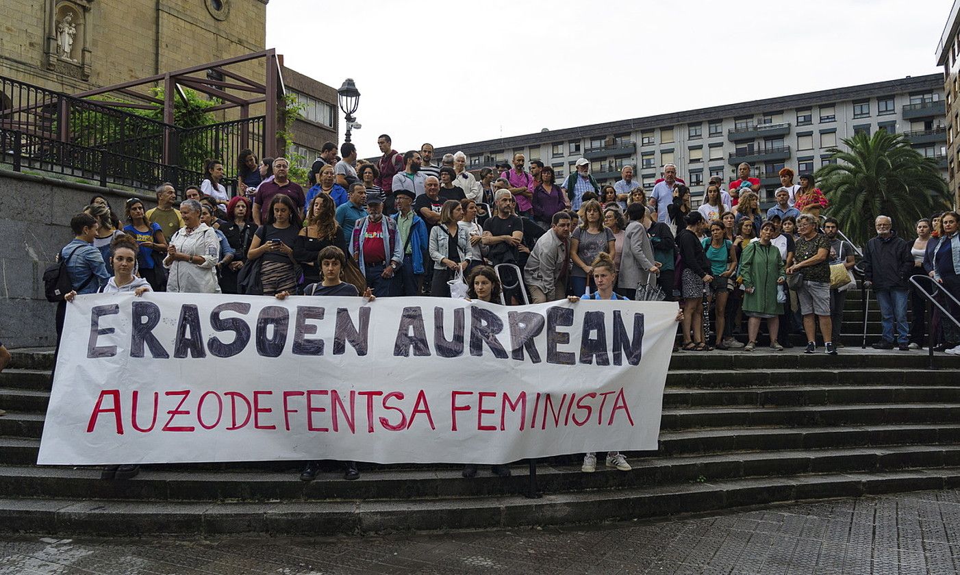 Hilketa matxista baten aurkako protesta, artxiboko irudi batean. A. LOIOLA / FOKU.