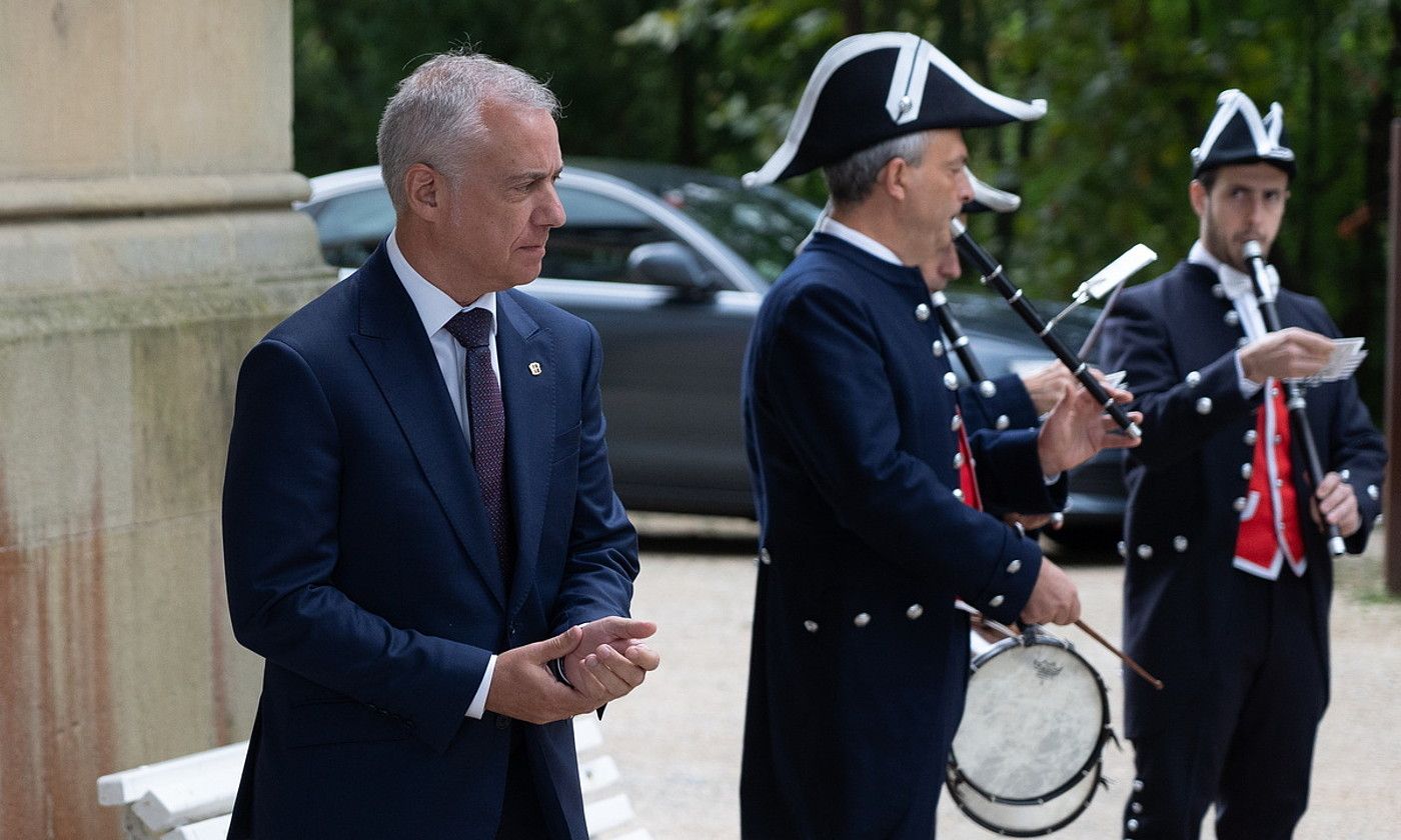 Urte politikoaren hasieran aipatu du Urkulluk, asteon, konbentzio konstituzionala, Donostiako Miramar jauregian. JAGOBA MANTEROLA / FOKU.