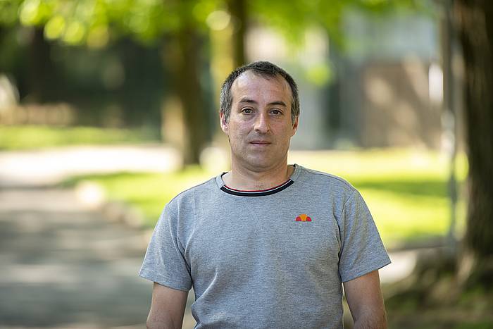 David Pla, joan den apirilean, Hendaian, BERRIAko elkarrizketan. GUIILAUME FAUVEAU