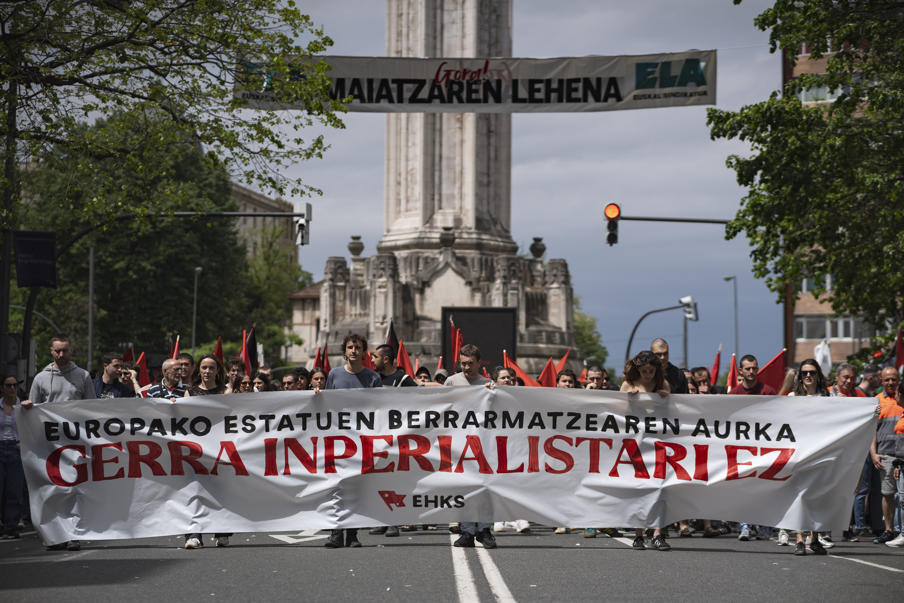 Euskal Herriko Kontseilu Sozialistaren Maiatzaren Leheneko manifestazioa, Bilbon. ARITZ LOIOLA / FOKU