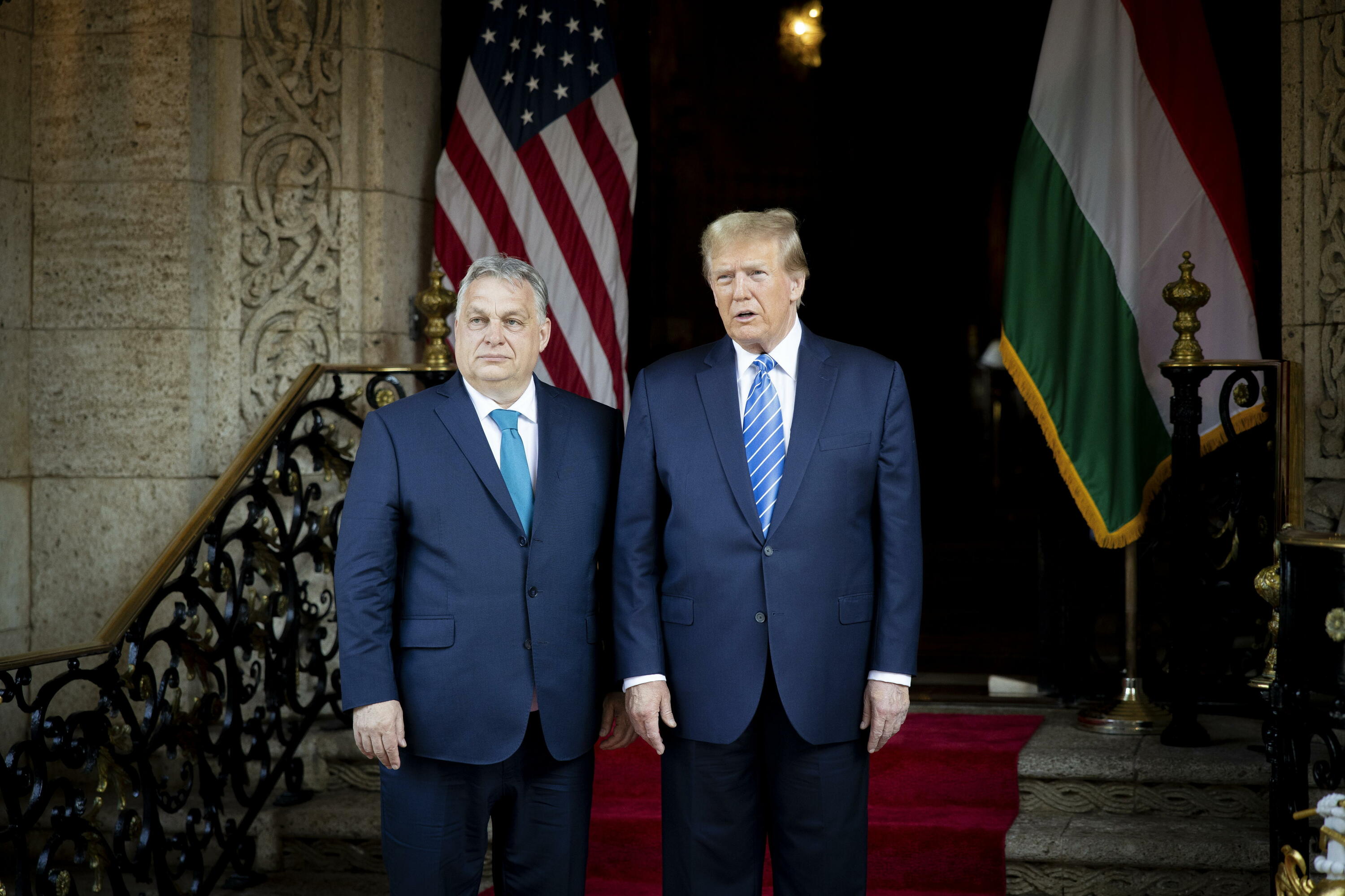 Viktor Orban eta Donald Trump 2024ko martxoan, Floridan (AEB). ZOLTAN FISCHER / EFE