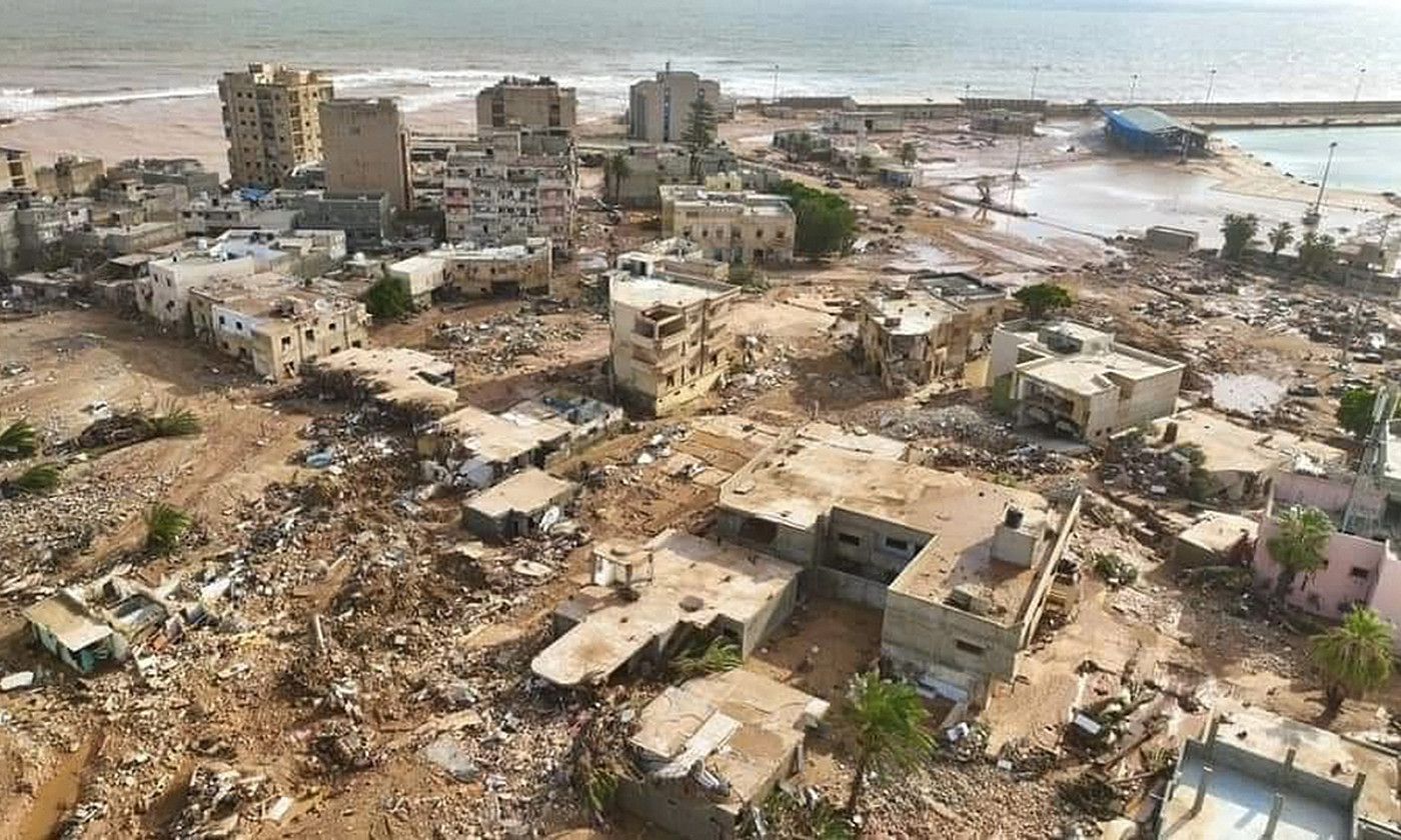 Libia ipar-ekialdeko Derna hiria, atzo. GURUTZE GORRIA / EFE.