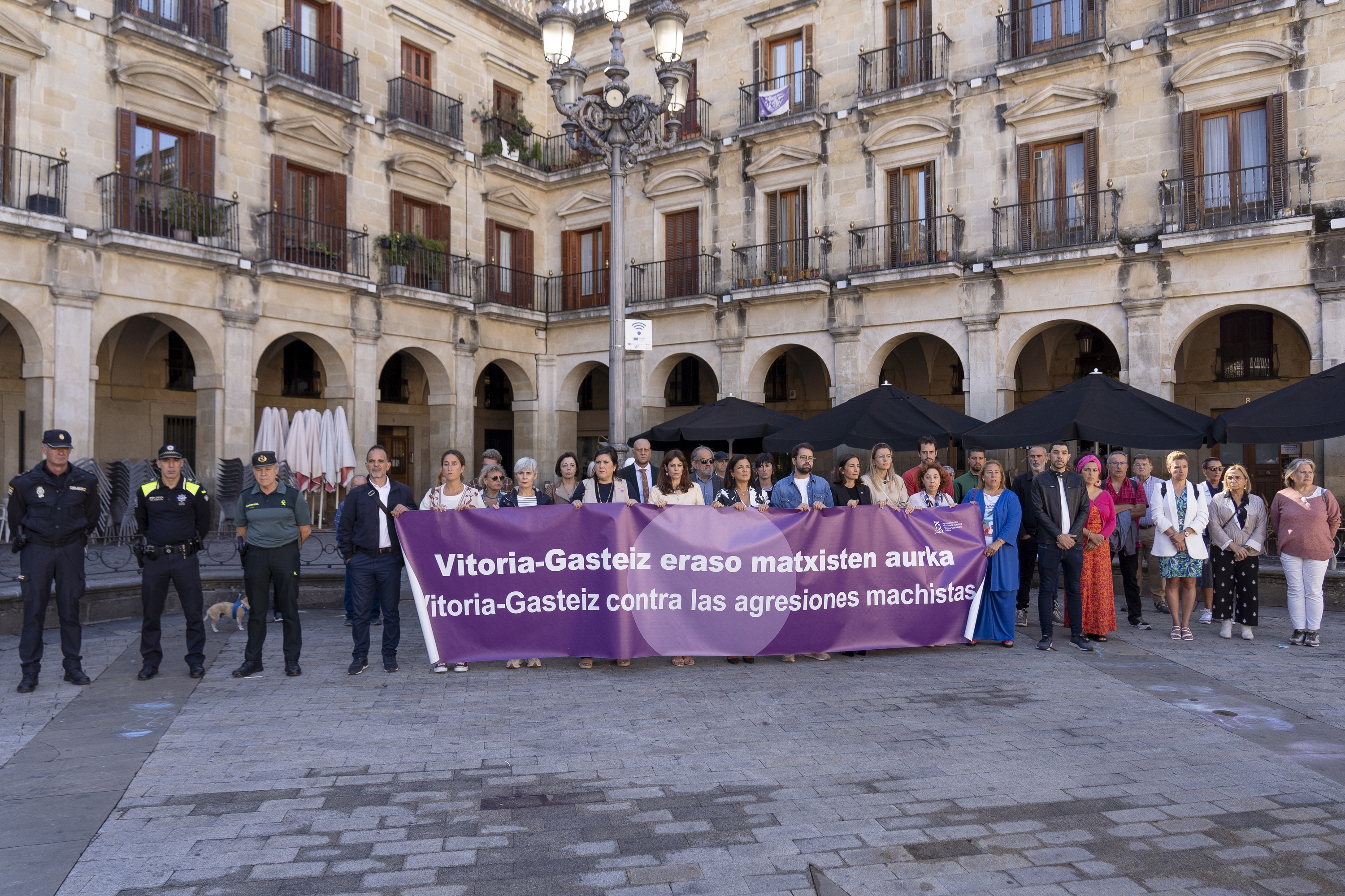 Eraso matxistak salatzeko protesta bat Gasteizen, artxiboko irudi batean. IÑIGO URIZ / FOKU