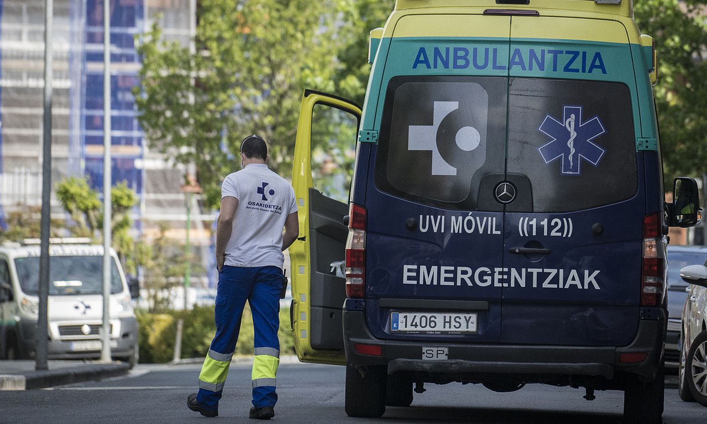 Anbulantzia bat, Donostian. GORKA RUBIO / FOKU.