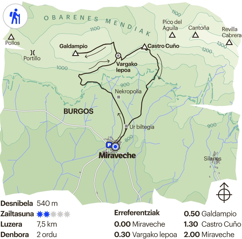 Arabako ibilbidea. Galdampio