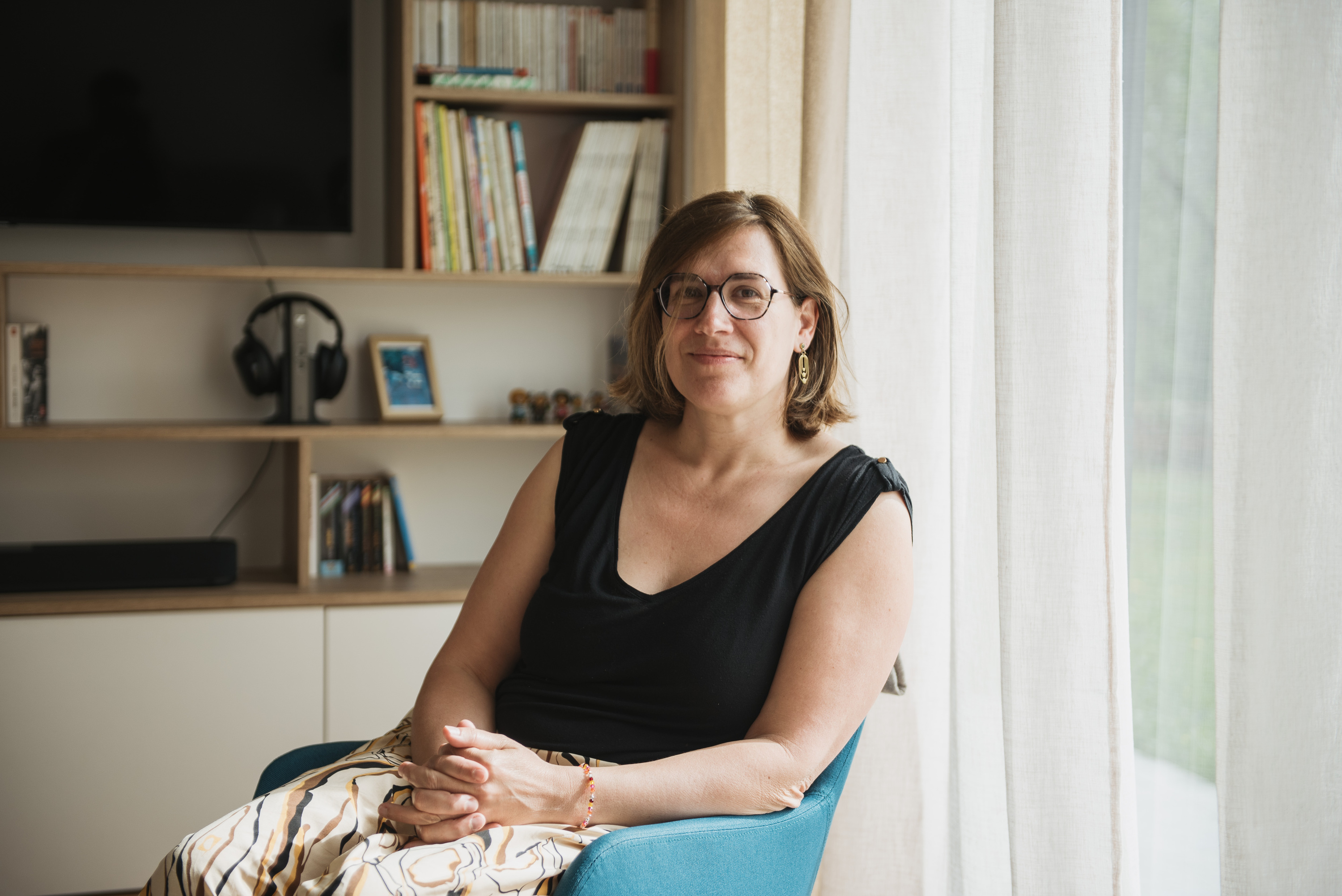 Joana Falxa Zuzenbideko irakaslea, Ainhize-Monjolosen, maiatzaren 2an. GUILLAUME FAUVEAU