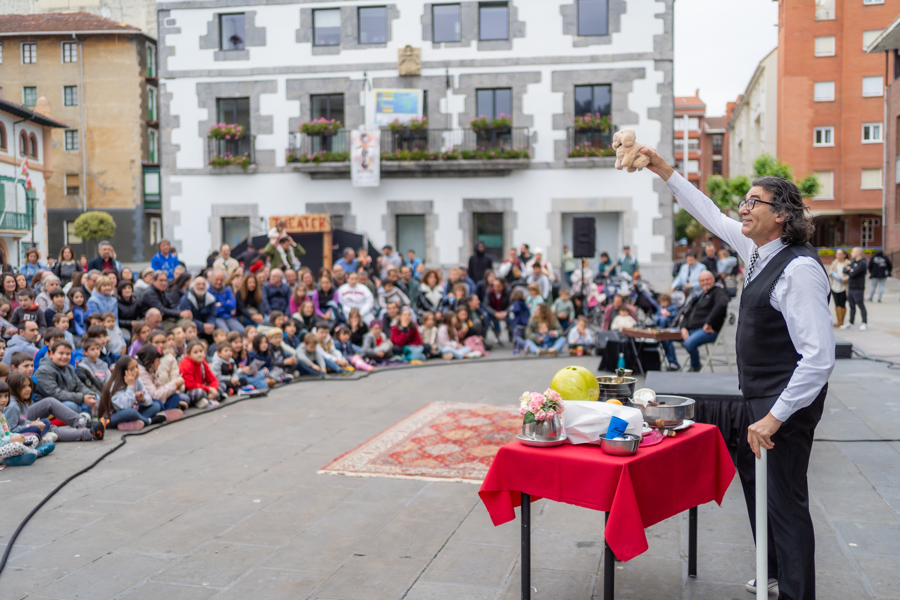 'Desequilibrio temporal' antzezlana, iaz, Arrigorriagako Clown eta Pailazoen Nazioarteko Jaialdian. ASIER CAMACHO