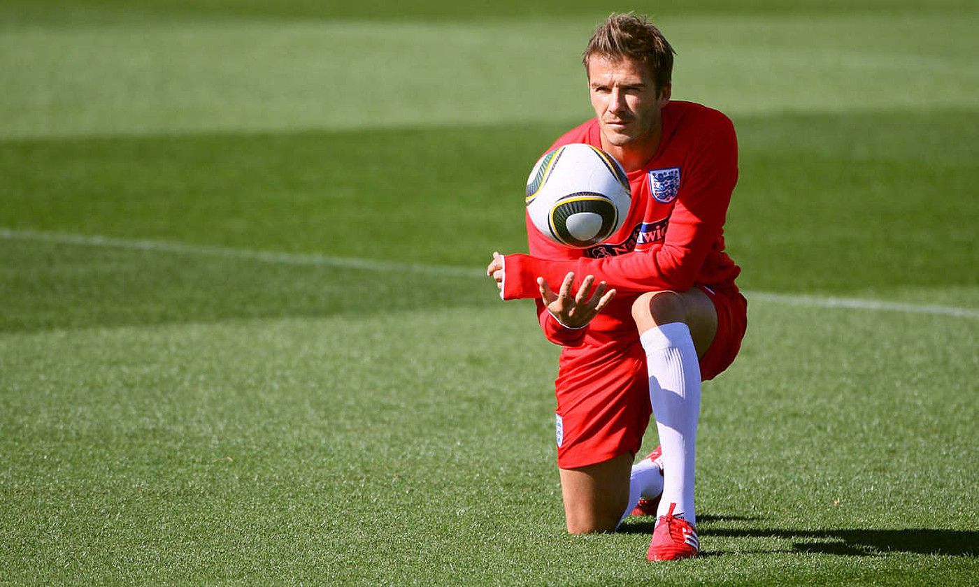 Beckham, Ingalaterrako selekzioarekin, 2010ean. SROLF VENNENBERND / EFE.
