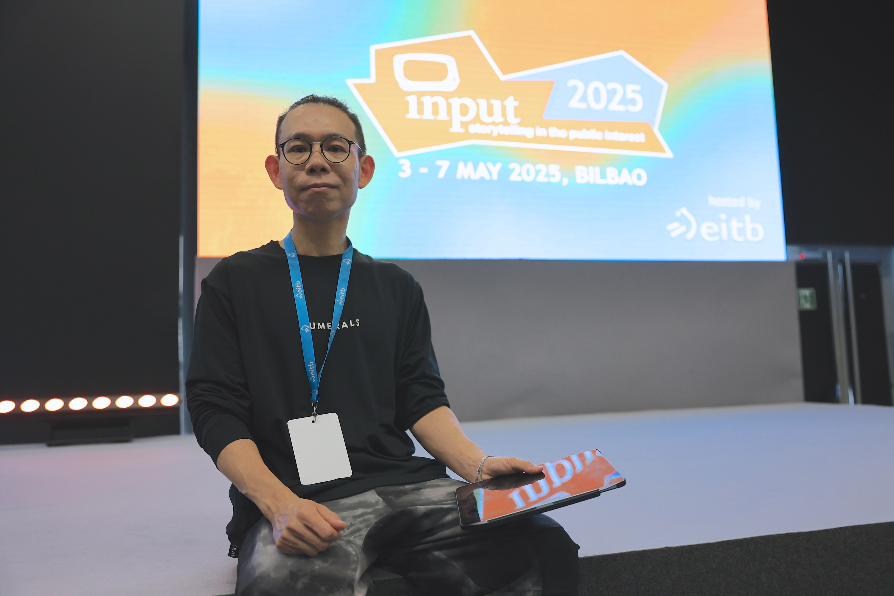 Yang Lee Taiwango PTS telebistako ordezkaria, gaur, Inputen, Bilbon. OSKAR MATXIN EDESA / FOKU