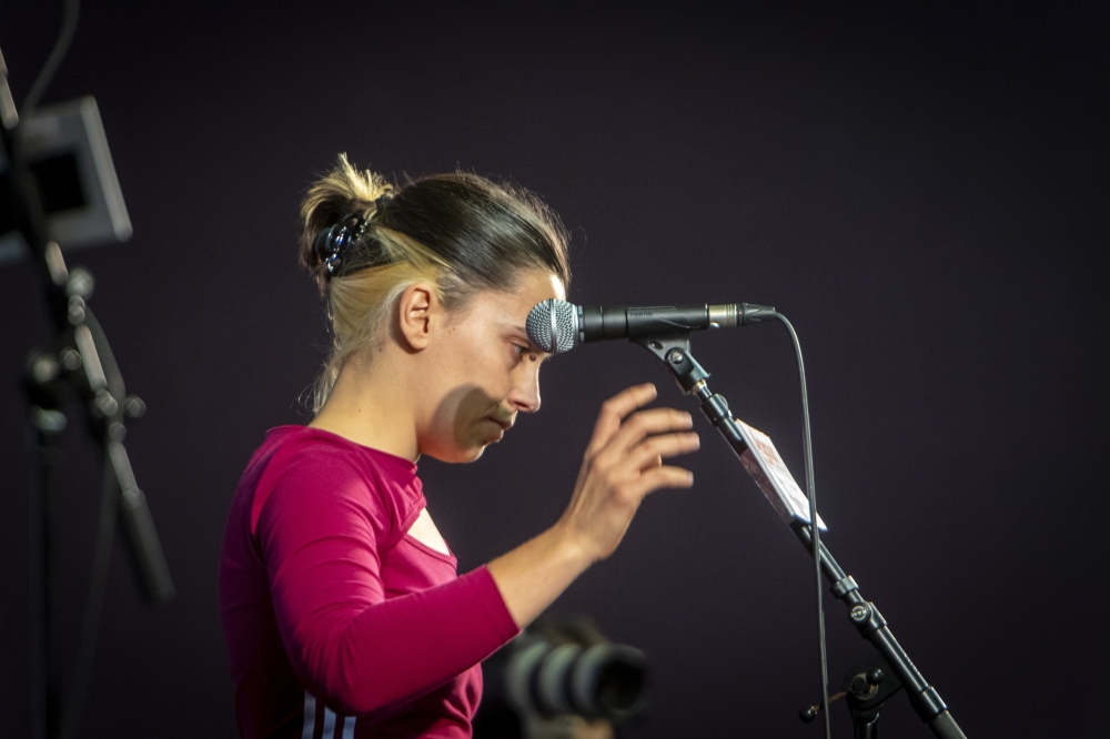 Maider Arregi Gipuzkoako Bertsolari Txapelketako finalaurrekoa, Arrasaten, iaz. GORKA RUBIO / FOKU Maider Arregi Gipuzkoako Bertsolari Txapelketako finalaurrekoa, Arrasaten, iaz. GORKA RUBIO / FOKU