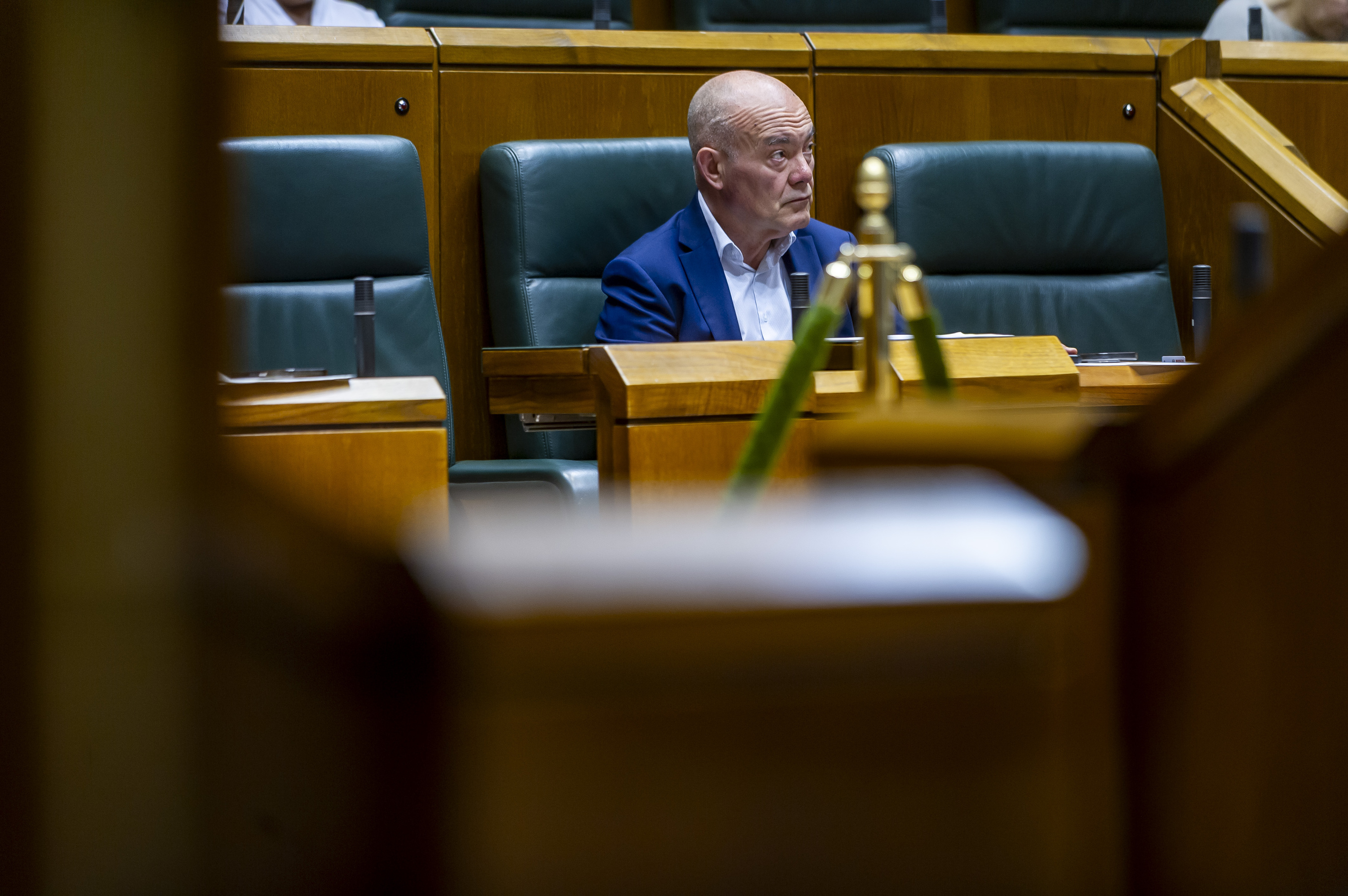 Juan Ignacio Perez Iglesias sailburua, gaurko atzoko osoko bilkuran. JAIZKI FONTANEDA / FOKU