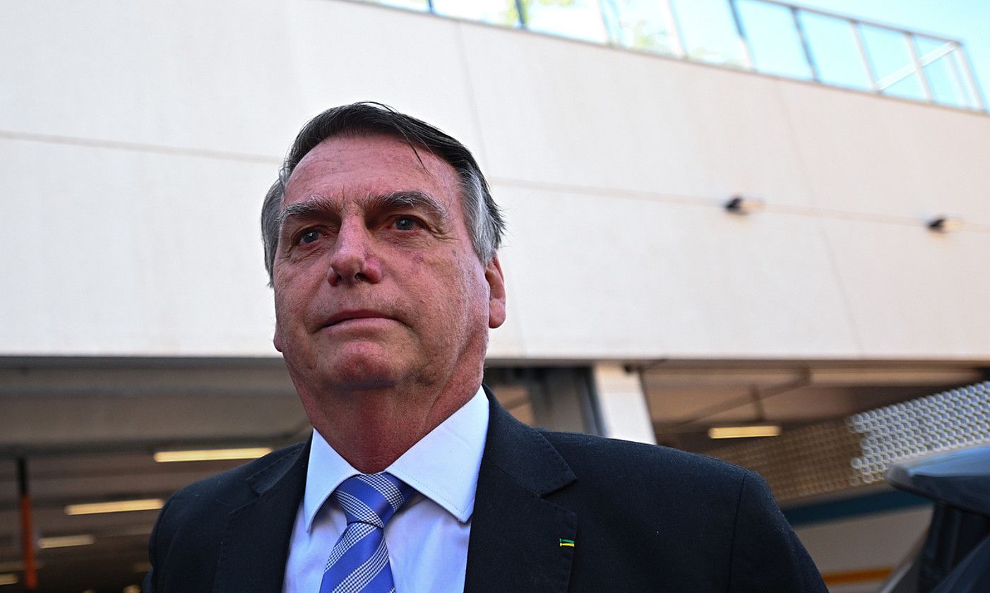 Jair Bolsonaro Brasilgo presidente ohia, artxiboko argazki batean. A. BORGES / EFE.