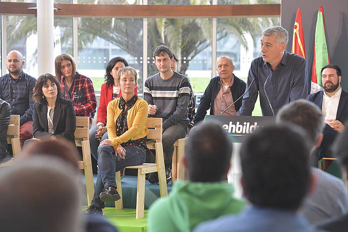 Espainiako hauteskundeetarako zerrendaburuen aurkezpen ekitaldia, joan den martxoaren 17an, Donostian. IDOIA ZABALETA, FOKU