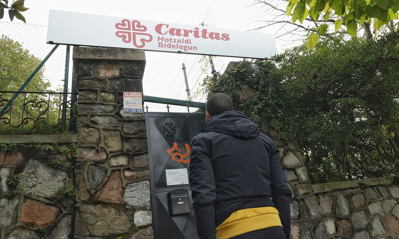 Gipuzkoako Caritasen Hotzaldi zentroa, Donostian. MAIALEN ANDRES / FOKU.