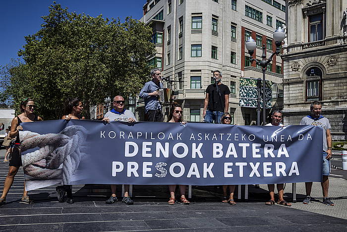 Euskal presoen aldeko manifestazio bat, abuztuan, Bilbon. ARITZ LOIOLA, FOKU