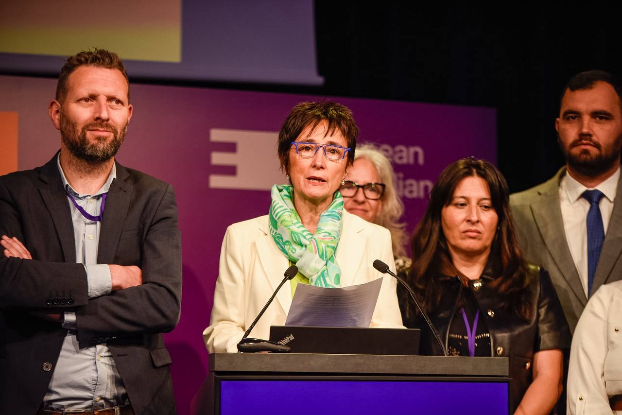 Lorena Lopez de Lacalle, EFAren batzarrean. EUSKO ALKARTASUNA