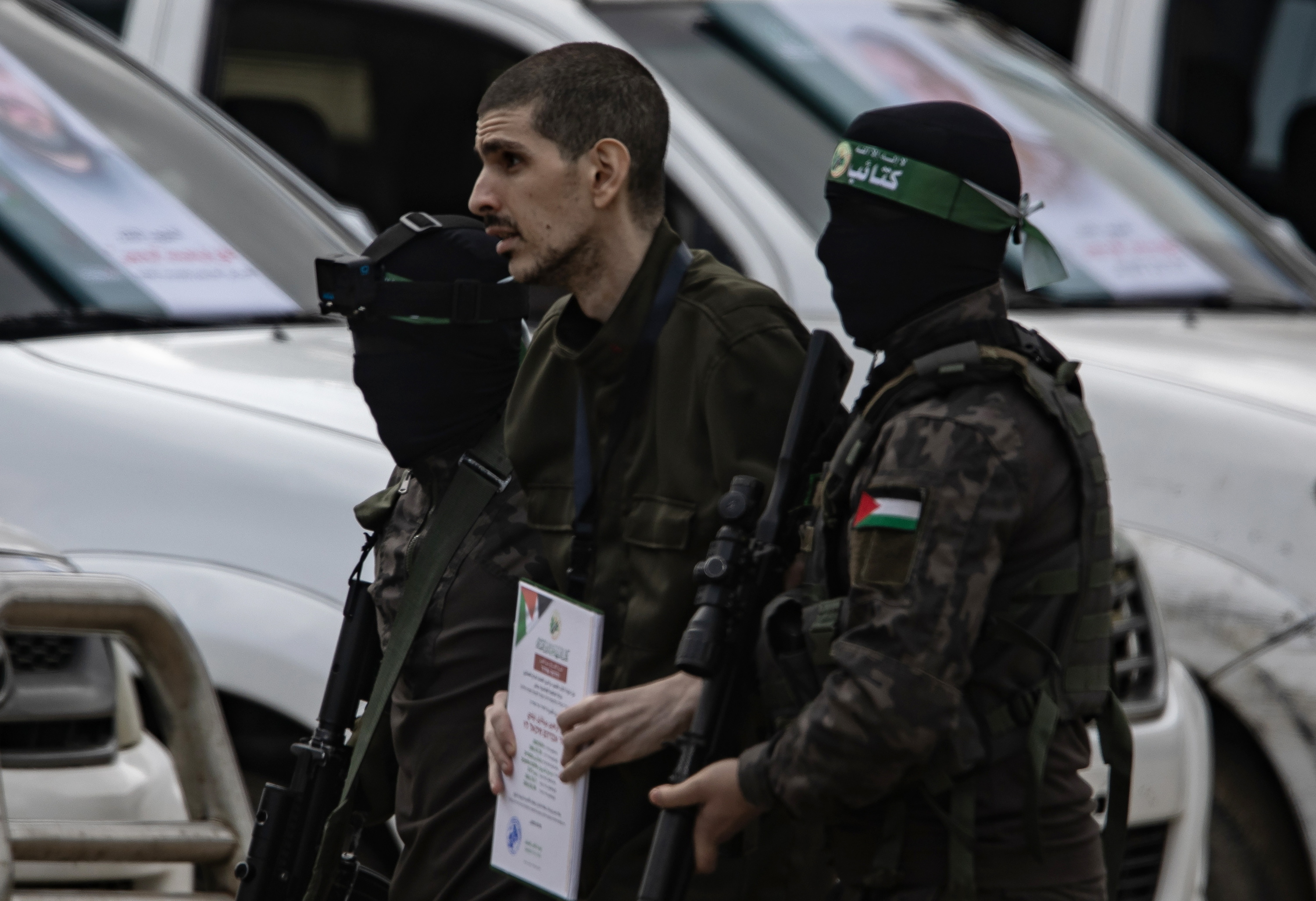Hamasek aske utzitako bahitu bat, otsailean. HAITHAM IMAD / EFE 