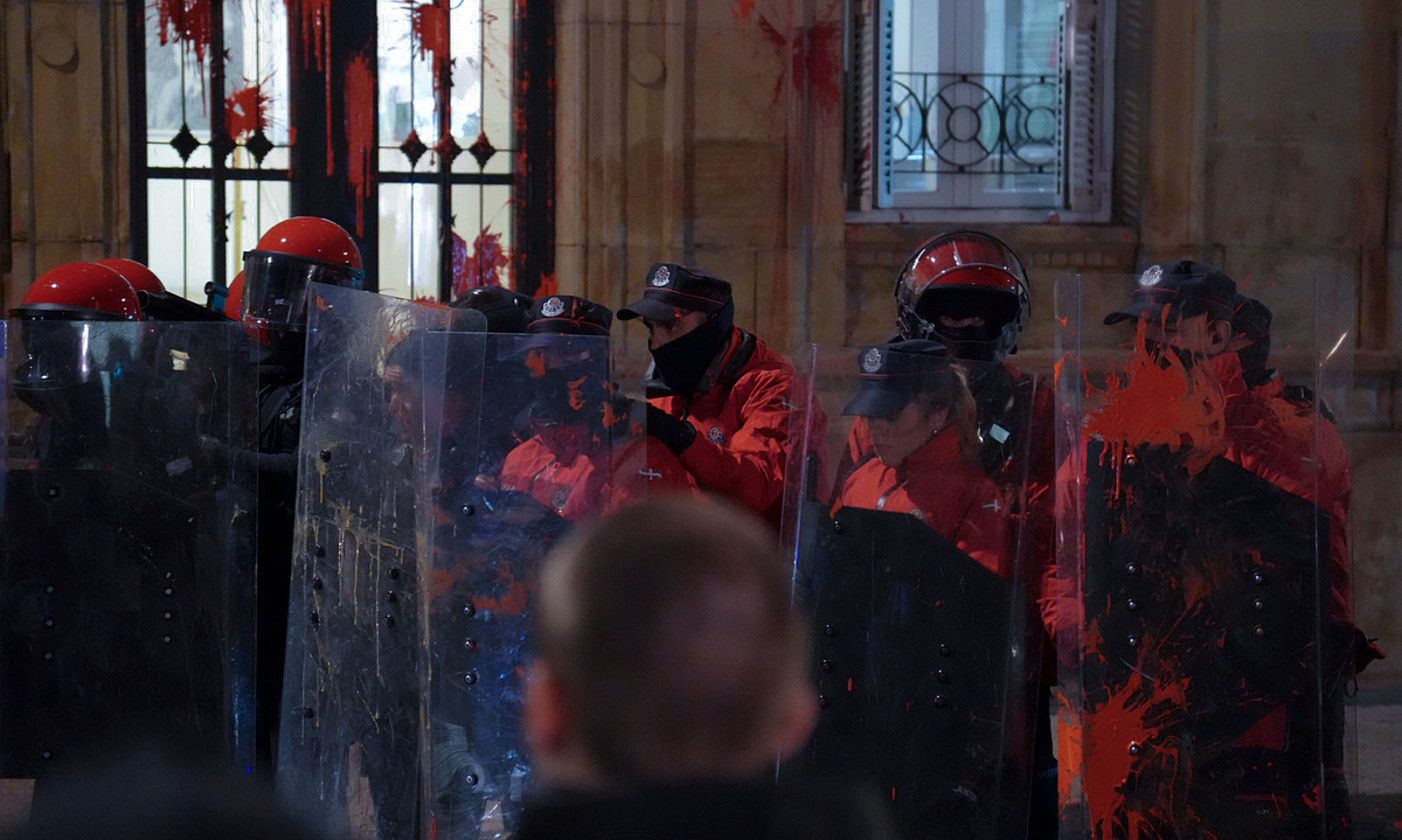 GKSren protesta, ostiralean, Donostian. GKS.