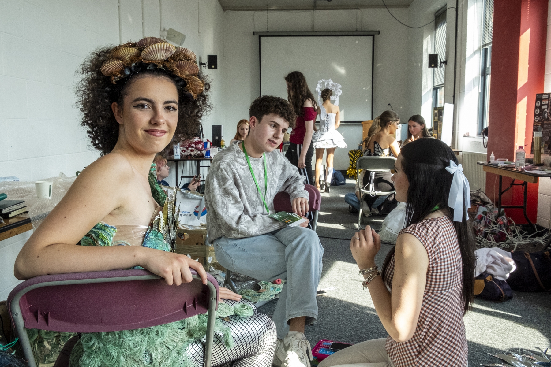 Lucia Revuelta Dublinen, Junk Kouture lehiaketan, beste parte-hartzaileekin, maiatzaren 7an. JOSELURE