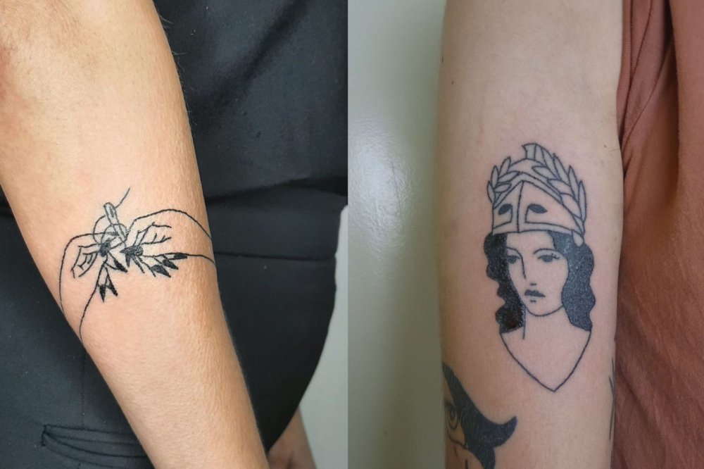 Bravoren bi tatuajeren adibideak. ENARA BRAVO Bravoren bi tatuajeren adibideak. ENARA BRAVO