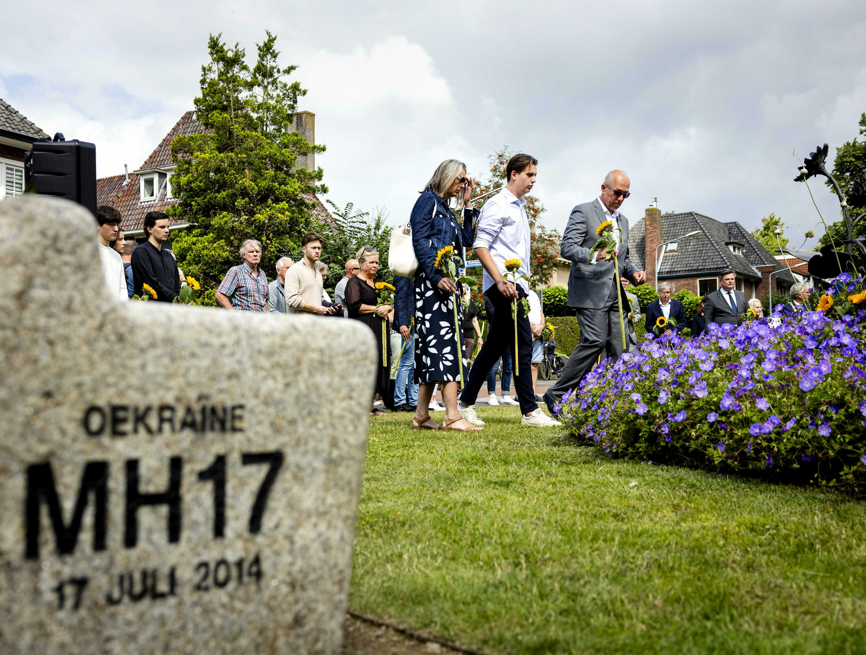 Erasoan hildakoak oroitzeko ekitaldi bat iazko uztailaren 17an, Hilversumen (Herbehereak). SEM VAN DER WAL  / EFE