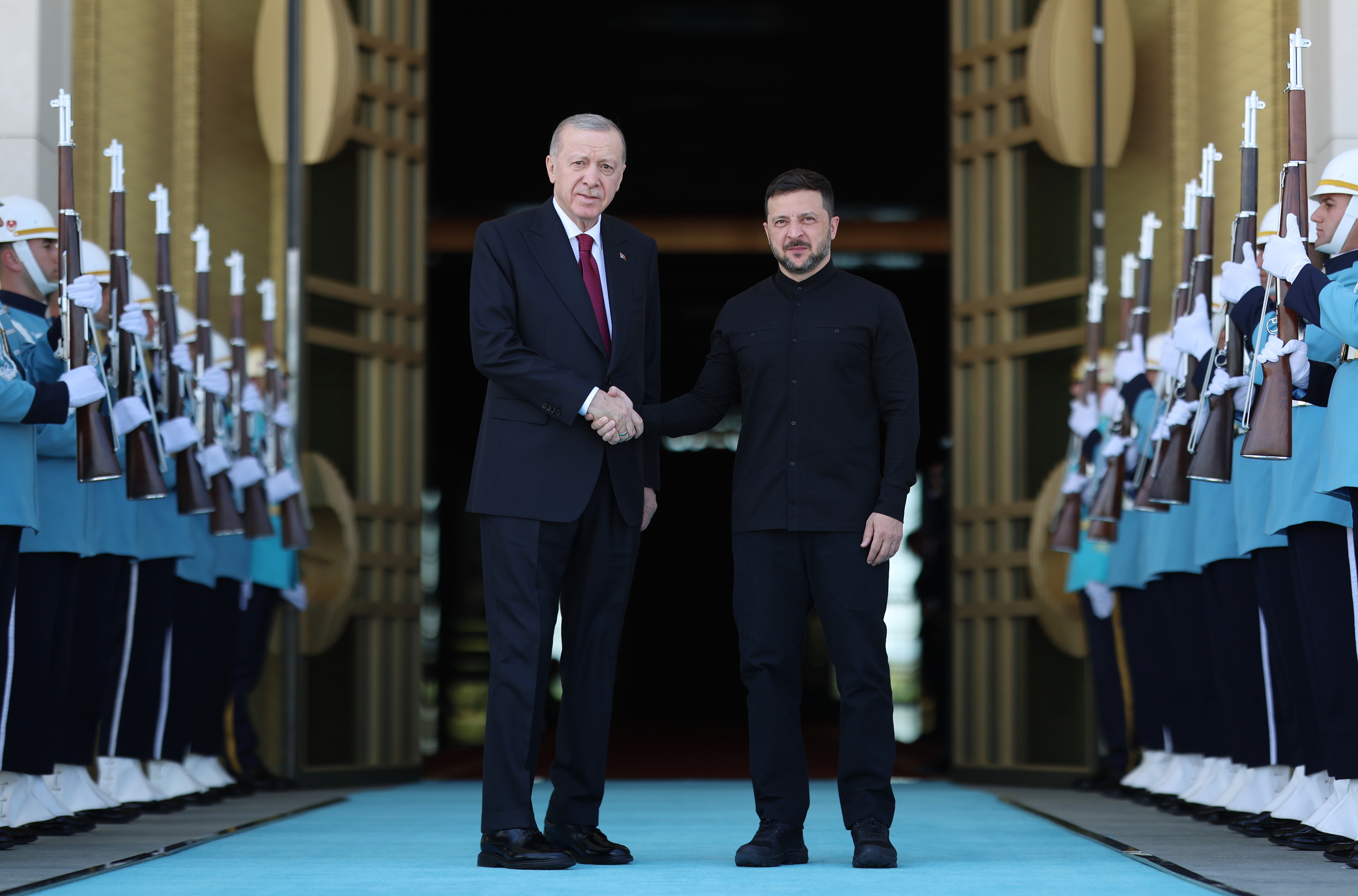 Erdogan eta Zelenski gaur, Ankaran. EFE
