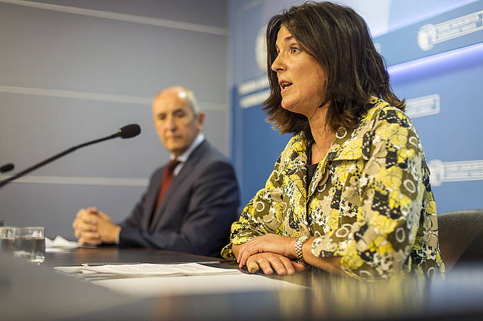 Beatriz Artolazabal sailburua, artxiboko argazki batean. JAIZKI FONTANEDA, FOKU