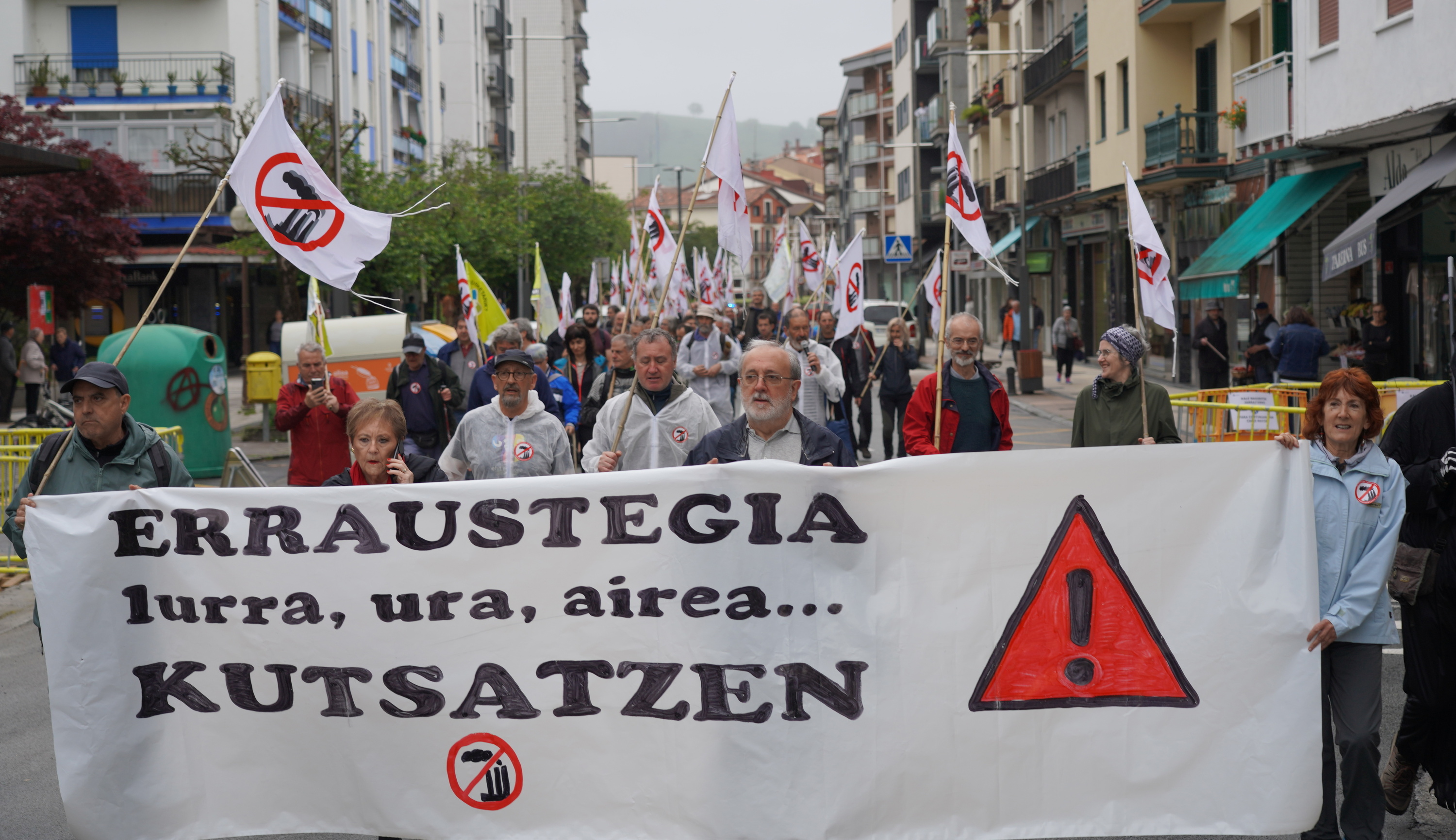 Zubietako erraustegiaren aurkako martxa, 2023ko apirilean, Lasarte-Orian (Gipuzkoa). GOTZON ARANBURU / FOKU