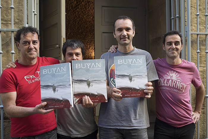 'Buyan' komiki liburuaren aurkezpena, gaur, Donostian. JUAN CARLOS RUIZ, FOKU