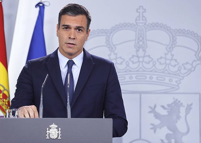 Pedro Sanchez, Espainiako Gobernuko presidentea. BALLESTEROS, EFE