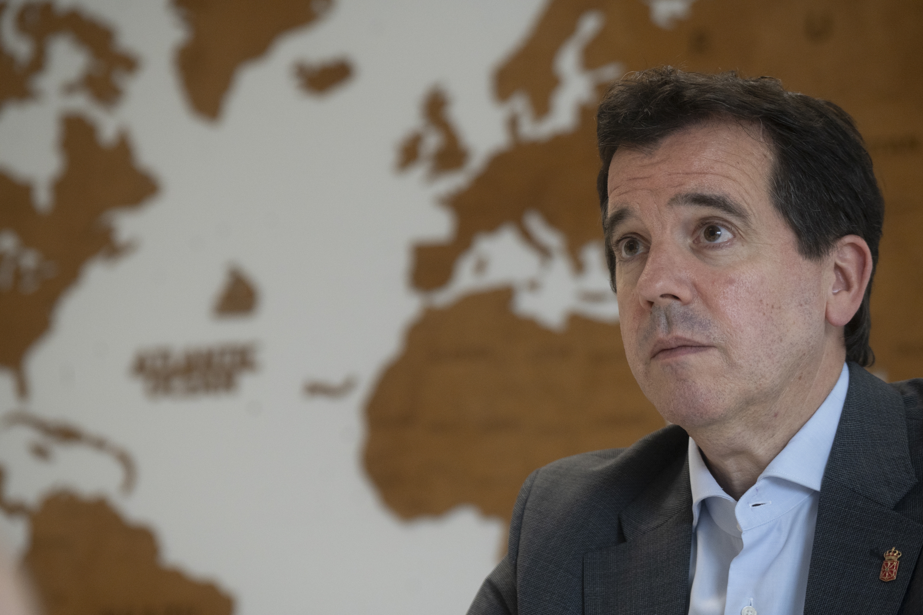 Mikel Irujo, Nafarroako Industria eta Trantsizio Ekologiko eta Digitaleko kontseilaria. JAGOBA MANTEROLA / FOKU