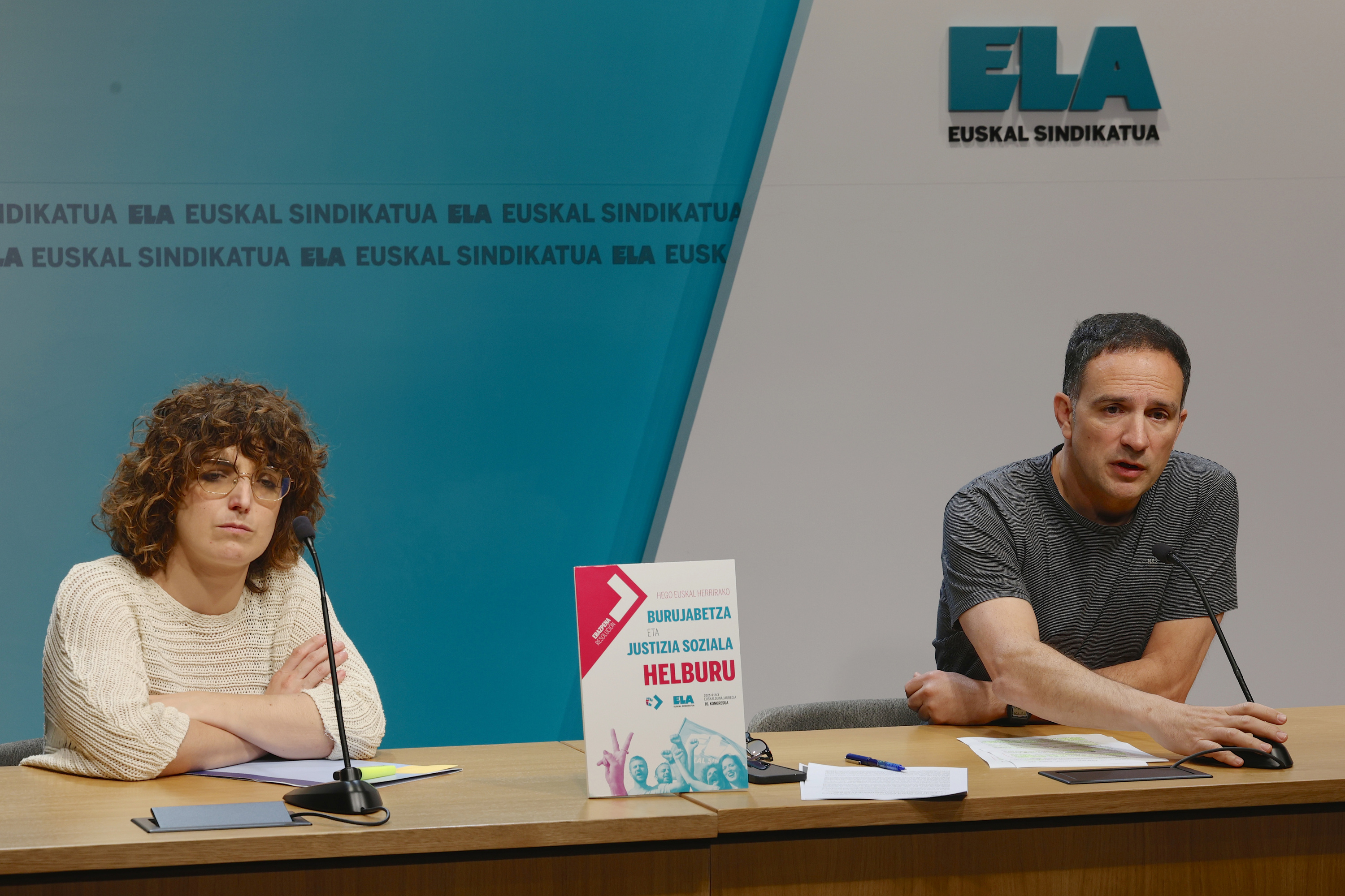 Ane Zelaia eta Mitxel Lakuntza, gaur, Bilbon. OSKAR MATXIN EDESA / FOKU