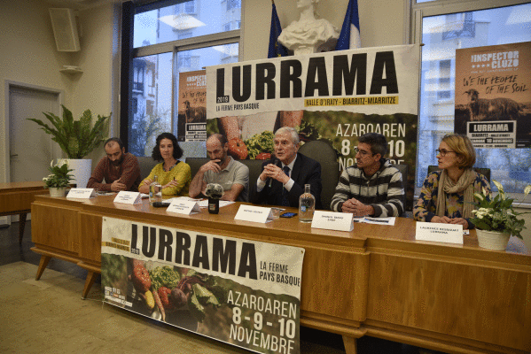 Lurramako 14.edizioaren egitaraua aurkeztu dute Miarritzen. FRANCOIS BERLAND