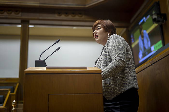 Eba Blanco, Eusko Legebiltzarreko saio batean. JAIZKI FONTANEDA / FOKU