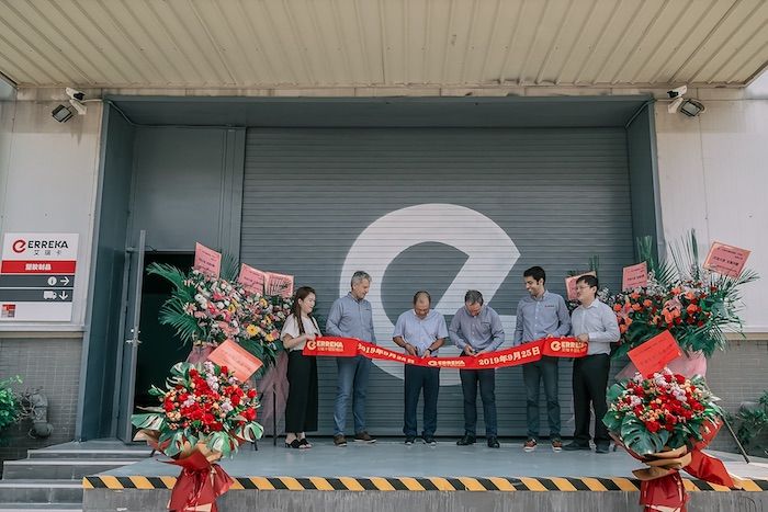 Errekaren lantegiaren inaugurazioa, Zhuhai hirian. ERREKA PLASTICS