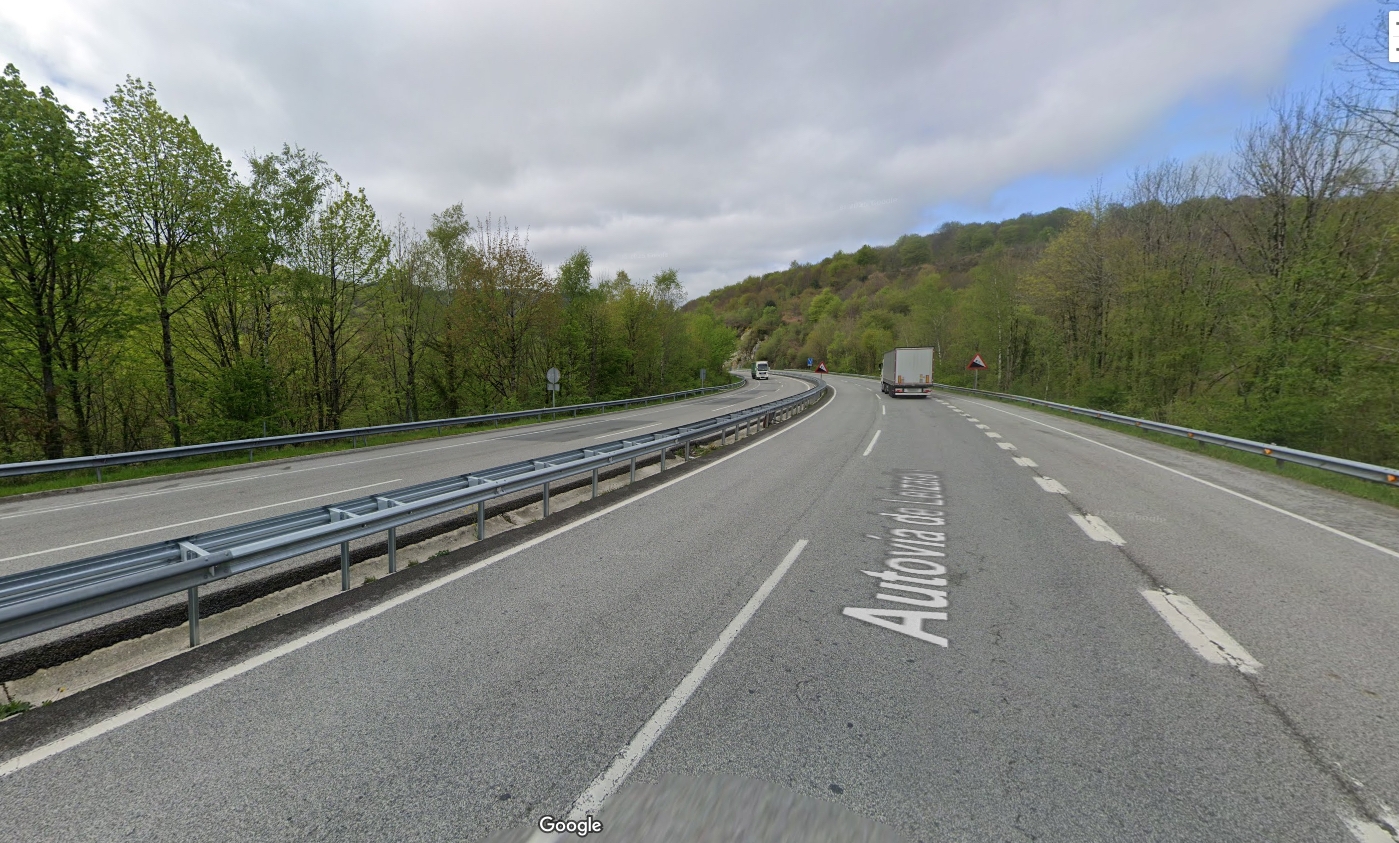 A-15 autobidea, 130. kilometroaren parean, artxiboko irudi batean. BERRIA