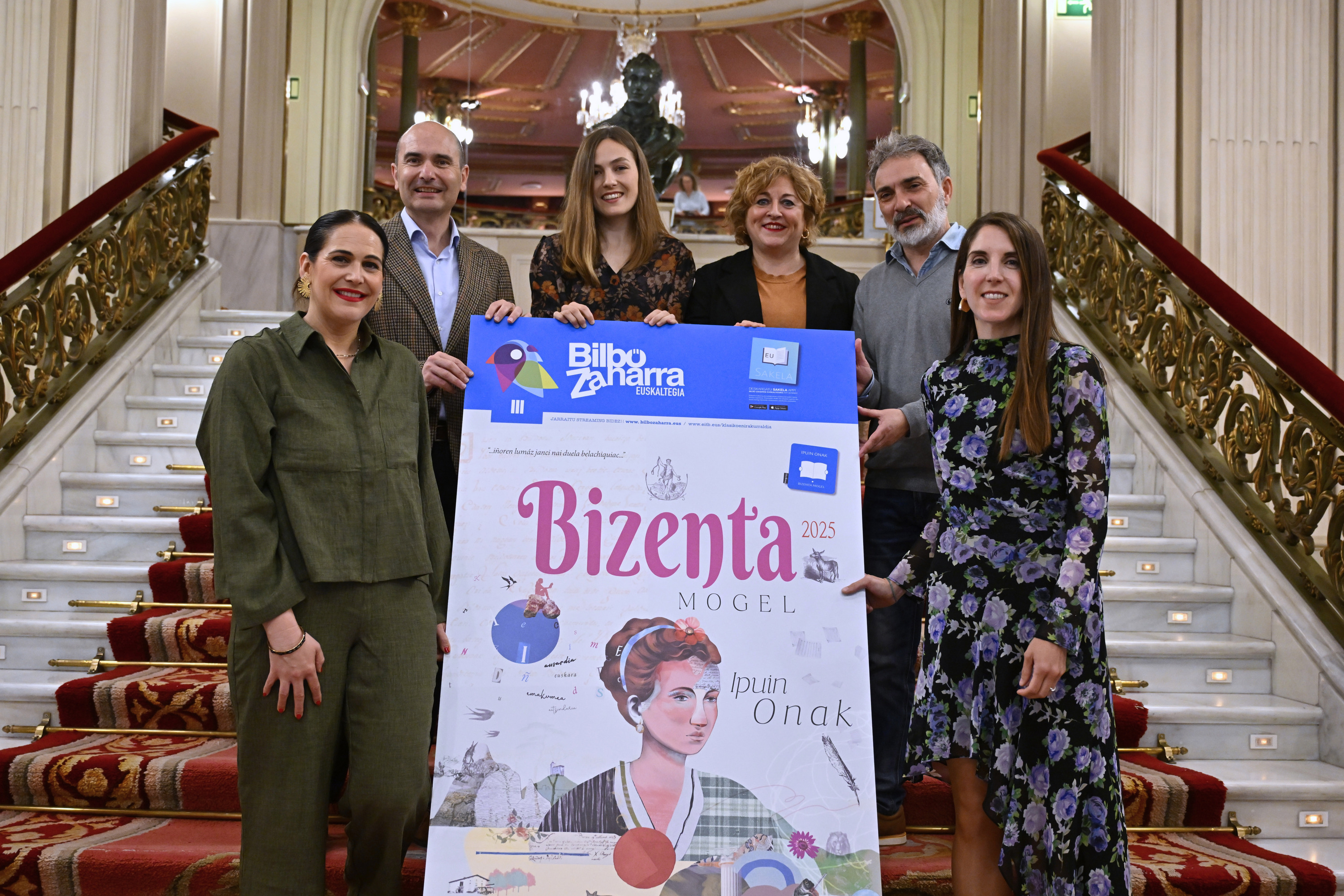 Klasikoen Irakurraldi Jarraituaren aurkezpena, Bilboko Arriaga Antzokian, tartean, saioa abiatuko duen Nerea Ibarzabal bertsolari eta idazlearekin. OSKAR MATXIN EDESA / FOKU