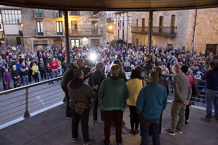 Altsasuko gurasoak, epaia jaso osteko mobilizazioetako batean. IñIGO URIZ, FOKU