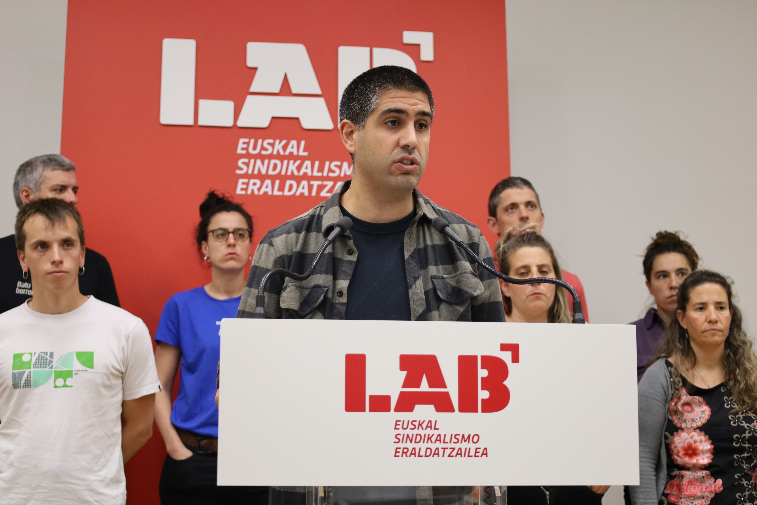 LABen agerraldia, gaur goizean, Bilbon. LAB