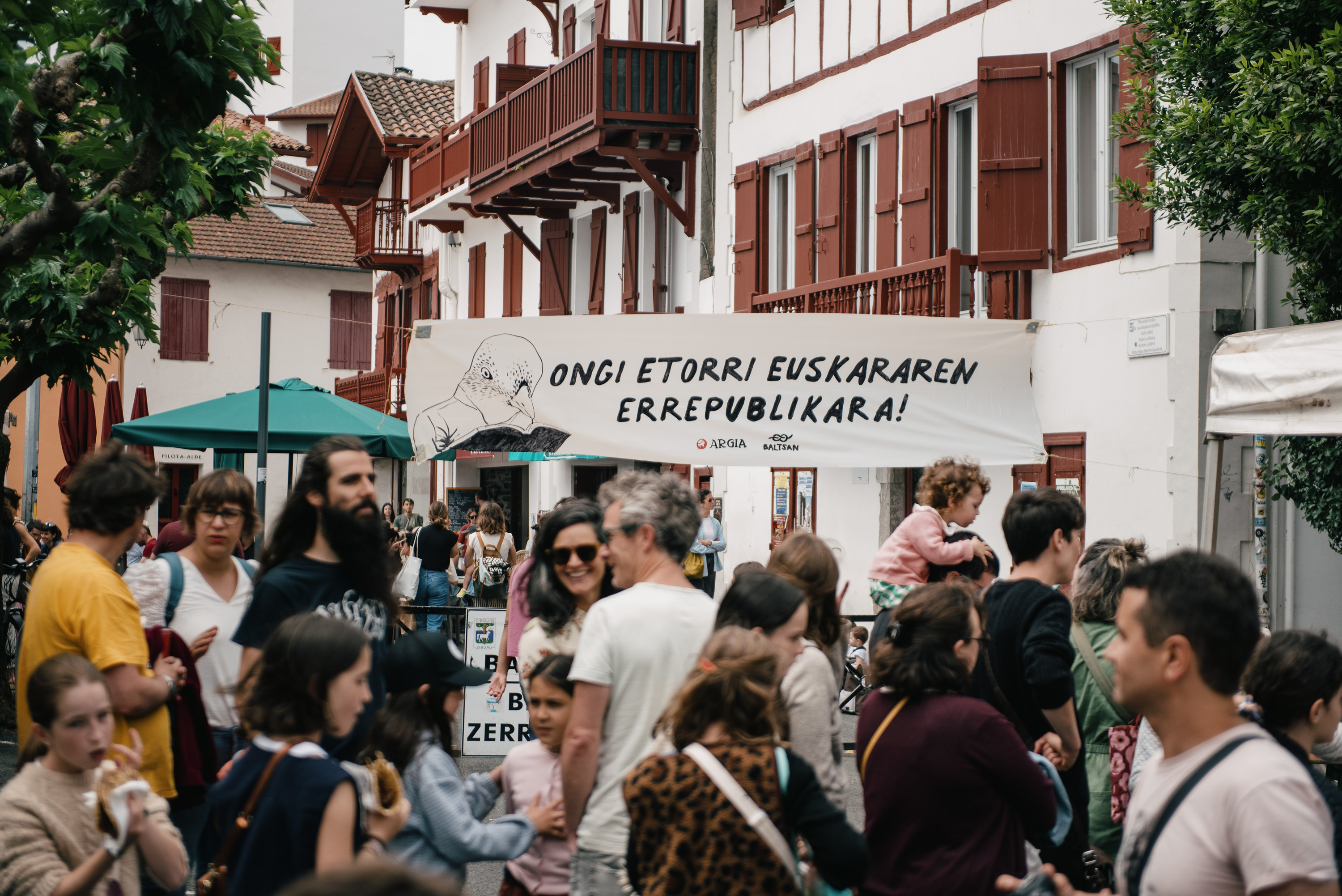 Ziburuko Liburu eta Disko Azoka, gaur. GUILLAUME FAUVEAU