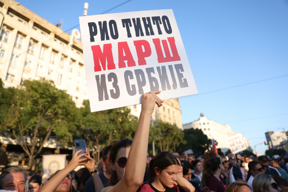 (ID_14164036) SERBIA LITHIUM MINING PROTEST (ID_14164036) SERBIA LITHIUM MINING PROTEST