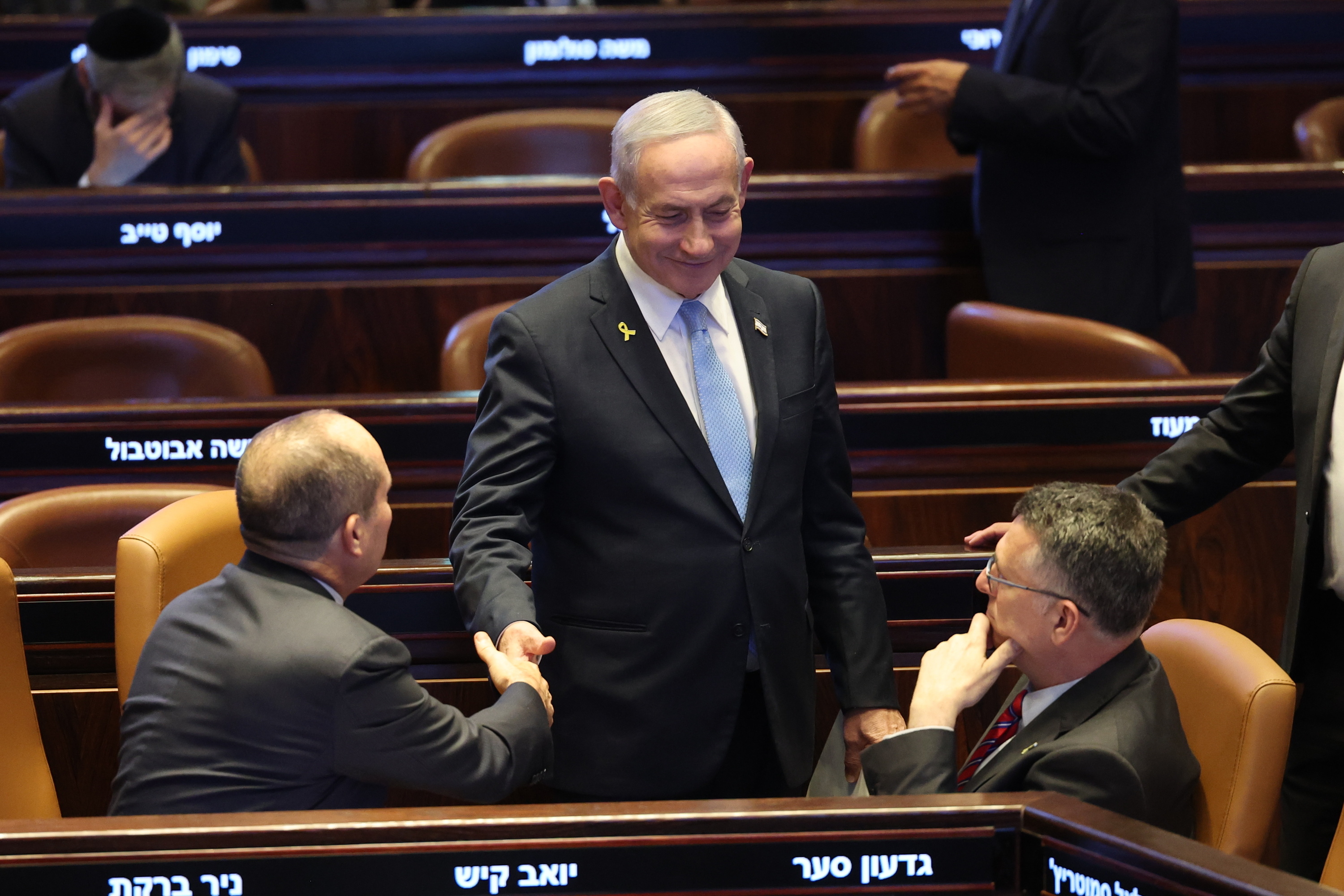 Benjamin Netanyahu Israelgo Parlamentuan, atzo. ABIR SULTAN / EFE